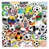 50 pegatinas nuevas de dibujos animados de fútbol y deportes para equipaje, cuadernos, cajas de papelería, cascos, pegatinas de graffiti al por mayor