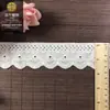 Encaje de algodón en stock, 5 ojales, corazón de encaje, lazo, algodón puro, hecho a mano, bordado DIY, accesorios para prendas de encaje