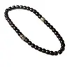 Pulsera de Hilo de Bodhi de Jade Tinta Negra Pi Xiu Círculo Doble Raíz de Bodhi Material Viejo Rompecorazones Voz al Agitarse Explosiones en Vivo Hombres y Mujeres Salida de Fábrica