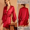 3055 pijama sexy feminino pura tentação de renda camisola luxo leve seda gelada alça única roupas íntimas para casa peça única entrega