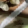 Em estoque Novo Lolita Bordado Solúvel Em Água Lace Leite Seda Único Lado Flor Onda Lace Lace Código De Barras