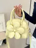 Bolso de mano de moda transfronterizo con lunares frescos, bolso tipo concha versátil de diseño nicho y moderno, bolso cruzado casual dulce con estampado floral