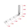 Soporte de Ángulo de Acero Inoxidable Engrosado Conector Fijo Escuadra de Ángulo Recto de 90 Grados Escuadra Triangular Pieza de Conexión de Ángulo en L