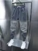 Jeans skinny justos com cor degradê da moda, calças jogger casuais elásticas de verão, jeans masculinos