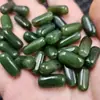 Jade Verde de Hetian, Xinjiang, Contas Soltas de Jade Verde Completo, Contas Irregulares Verdes, Acessórios para Pulseira, Colar, Joias DIY