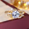 Anillo Elegante Estilo Europeo Transfronterizo Vintage Estilo Corte Incrustado con Circonita, Nuevo Producto Más Vendido, Moda de Gama Alta, Lujo Ligero, Anillo Versátil