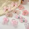 Gravata de bebê pequena, corda de cabelo, tendão de borracha infantil, laço feminino, acessório de cabeça para bebê, anel de cabelo para polegar, corda de cabelo, acessórios de cabelo