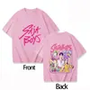 Camiseta de Algodón con Cuello Redondo 2026Saja Boys para Niños y Niñas Kpop Cazador de Demonios Camisetas de Manga Corta para Adultos