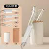 Utensílios de Cozinha de Aço Inoxidável Conjunto de Cinco Peças para Cozinha Combinação de Cozinha Faca de Frutas Faca do Chef Faca de Cozinha Conjunto de Tesouras para Alimentos Complementares Infantis