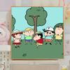 Pintura al óleo digital de Crayon Shin-Chan, colorear DIY, pintado a mano, pintura al óleo de dibujos animados para niños, regalo de cumpleaños, colorear de dibujos animados