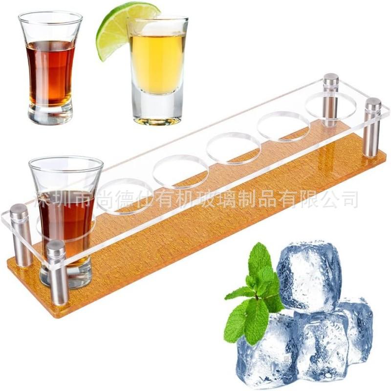 亚克力烈酒杯架 带 6 孔