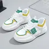Zapatos de Malla Personalizados K8621 Nuevos para Mujer Primavera/Verano 2023 Zapatos de Malla Transpirables Aumentan la Altura Suela Gruesa Estudiante Deportivos