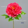 Flor de Peonía Simulada Tallo Único Peonía Grande Flor de Seda Accesorio de Baile Flor Artificial Ramo Decorativo Flor de Mano Flor de Atracción Turística