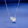 Colar Gota de Água Cintilante Xiaohongshu para Mulheres, Colar Exquisito e Luxuoso, Aparência de Alto Padrão, Corrente de Clavícula Versátil e Elegante Tendência