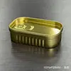 Caja de Lata de Sardinas con Notas Musicales, Trébol de Cuatro Hojas y Caja de Almacenamiento para Clips, Lata Creativa Imitación de Joyería, Empaque de Caja de Hoja de Lata