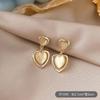 Clip de oreja europeo y americano invisible sin agujero en la oreja puede usar aretes de gota de esmalte de personalidad francesa para mujer temperamento moda simple aretes falsos