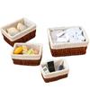Cesta de Armazenamento de Vime Cesta de Armazenamento de Mesa Cesta de Armazenamento de Vime para Roupas e Brinquedos Armazenamento de Vime Cesta de Armazenamento de Mesa para Casa