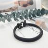 Pulsera tejida a mano con cuerda Amazon Milán, pulsera con hebilla de herradura de acero inoxidable, pulsera negra con hebilla de herradura para hombre