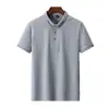 Camisa Polo de Manga Curta para Homens, Novo Estilo de Verão, Camiseta Fresca, Respirável e Confortável de Manga Meia para Jovens, Fashion e Versátil, até 8XL