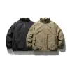 Jaqueta Casual de Algodão Grossa Estilo Japonês Wuhang Gola Alta Quente de Inverno Masculina My1196