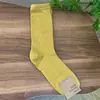 Calcetines Etna para Mujer Importados de Dongdaemun, Corea del SurDe Media Caña Lisos Acanalados Otoño e Invierno Nuevos Calcetines de Algodón en Gris al por Mayor