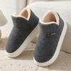 Pantuflas de Algodón para Hombre y Mujer Talón de Bolsa Forradas de Felpa Suela Gruesa Mao Mao Yuezi Hogar Interior Invierno Zapatos de Algodón Calzado Exterior Zapatillas de Algodón de Caña Alta