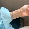Pulsera de plata esterlina 925 paz feliz nuevo estilo chino pulsera para novias pulsera de moda hecha a mano B3091
