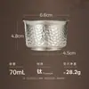 Caneca de Chá Jinzao T-35F em Titânio Puro de Camada Dupla, Caneca de Chá do Mestre, Caneca para Beber Chá Anti-Escaldante, Conjunto de Chá Kung Fu para Uso Doméstico
