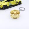 Comercio exterior transfronterizo modificación de coche simulación forma de rueda metal personalidad llavero colgante en stock venta al por mayor