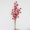Ramo de Frutas Vermelhas Artificiais para Decoração de Natal, Adequado para Sala de Estar e Quarto