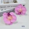 Padrão artificial phalaenopsis flor chapéu chapéu flor fazendo artesanal diy presente mão bolo sobremesa mesa acessórios