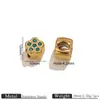 Contas Espaçadoras de Flor Cravejada de Diamantes e Estrela de Cinco Pontas Banhadas a Ouro 18K, Colar de Corrente de Contas Soltas, Acessórios para Pulseiras e Joias DIY