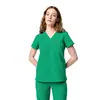 Uniforme de enfermagem feminino Amazon feito sob medida, de manga curta, moderno, com logotipo personalizado, adequado para funcionários de hospital e pessoal médico