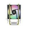 Host de Computadora de Escritorio Transfronterizo Radiador de CPU Tubo de Cobre Doble Universal Enfriado por Aire Multiplataforma Ventilador Silencioso Colorido