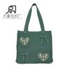 Amazon Lana Crochet Transfronteriza Bolso de Mano para Mujer para el Hombro Bordado a Mano Tejido a Mano Mori Girl Bolso de Compras de Punto