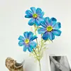 Flores Artificiais Azul Escuro Adereços de Casamento Materiais de Flores Decoração Salão de Casamento Guia de Caminho Azul Arranjo de Flores Decoração Simples Fabricante Atacado