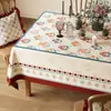 Mantel Estilo Americano, Impermeable, Resistente al Aceite, No Requiere Lavado, Lujo Ligero, Tacto de Alta Gama, Salvamanteles Resistente al Calor, Mantel para Mesa de Café con Atmósfera Vintage