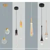 Lámpara de araña creativa de lujo ligero para mesita de noche de dormitorio, escalera de villa, pared de fondo de TV, lámpara colgante de cristal transfronteriza, hierro