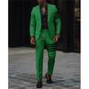 Jaqueta de Terno Personalizada para Exportação Primavera e Outono Masculina Casual Slim Estampada Terno Terno