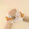Puños de Manga con Lazo de Encaje Lolita, Accesorios de Muñeca Lolita, Mangas de Muñeca para Sesión de Fotos de Niñas