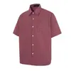 Camisa Xadrez Clássica Havaiana de Manga Curta para Homens e Mulheres, Viagem e Férias de Primavera e Verão, Cardigã Confortável de Lapela 100% Algodão
