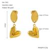 Vintage Moda Luz Luxo Dourado Brincos de Amor Brincos Jóias de Aço Inoxidável Atacado Nicho Luz Luxo High-end Brincos