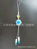 Nueva cadena de móvil bohemia colorida de cuentas de arroz y cristal, colgante de cuerda, cadena de móvil con letra personalizada