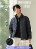 Chamarra de polar ligera Longchengyi37 C 2621 para hombre, novedad otoño e invierno, estilo corto, cuello alto moderno, cálida, versátil, abrigo casual