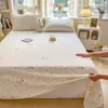 Sábana de Cama de Gasa de Doble Capa tipo Nube Algodón Clase A Pieza Única para Camas Individuales o Dobles, Sábana Estampada para Dormitorio de Estudiantes, Funda de Almohada, Sábana Individual al por Mayor