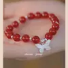 Super Hada~ Conjunto de Siete Pulseras de Perlas Mariposa, Estilo Girly Lujoso con Perlas Mariposa, Regalo para Mejor Amiga o Novia