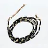 Cuentas de cintura africanas Hebilla de langosta Cadena extendida Cadena de cintura de aleación Estilo europeo y americano Cuentas de vidrio Cadena corporal Joyería para bikini