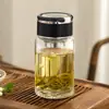 Garrafa de Água de Vidro Portátil com Alça Copo de Vidro Transparente para Escritório Atacado Copo de Vidro Premium de Alto Valor