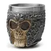 Vaso de licor con forma de calavera, calavera de resina, decoraciones de Halloween, decoración del hogar, taza de café para bar