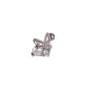 Aço Titânio Fofo Mini Borboleta Lua Coração Piercing Brincos Rosqueados Elegantes Brincos de Osso da Orelha Piercing Corporal